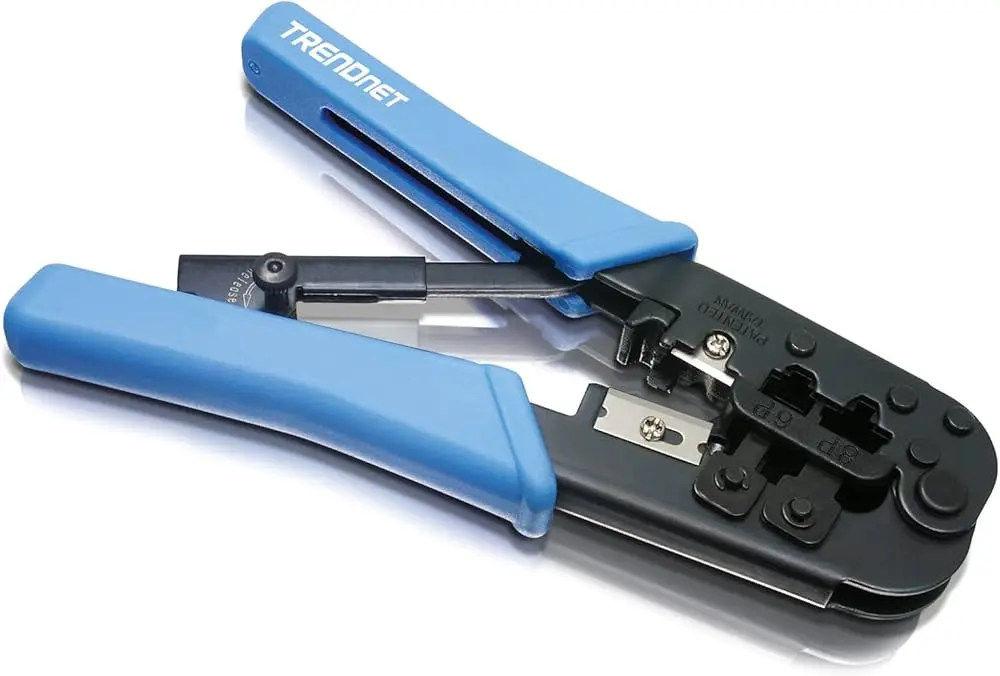 اداة كبس سلك شبكة TRENDnet RJ-11/RJ-45 Crimp/Cut/Strip Tool (TC-CT68)