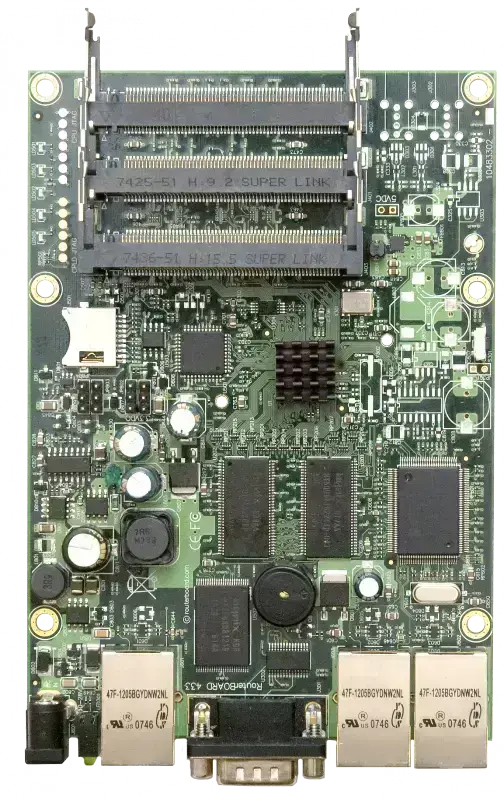 جهاز موجه شبكة MikroTik Router BOARD 433AH