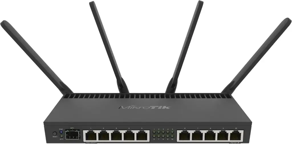موجه شبكة MikroTik RB4011iGS+RM Powerful 10xGigabit port router