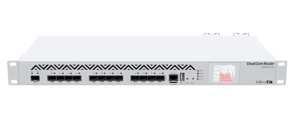 موجه شبكة الياف بصرية MikroTik Cloud Core Router CCR1016-12S-1S+