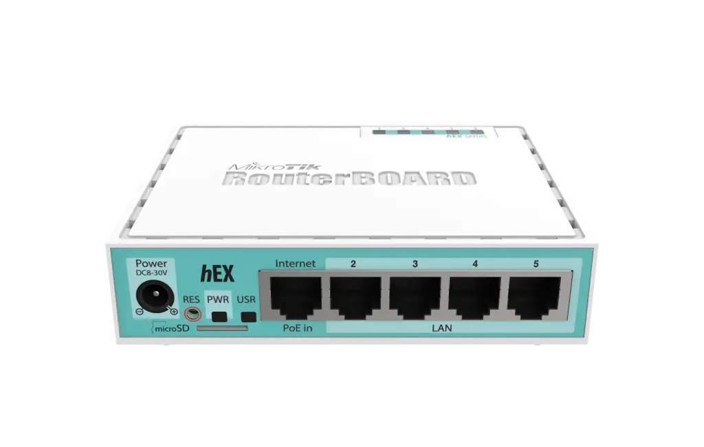 موجه موزع شبكة MikroTik hEX (RouterOS L4 )