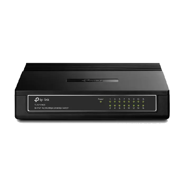 جهاز سويتش ب 16 منافذ عادي Tp-Link TL-SF1016D 16-Port 10/100Mbps Desktop Switch