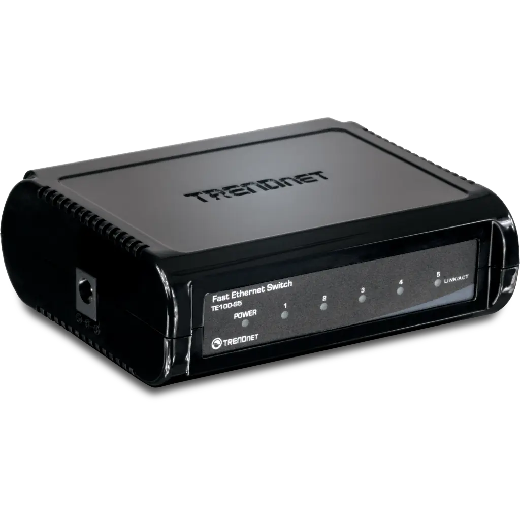 [TE100-s5] موزع شبكات 5  مداخل TRENDnet 5-Port 10/100Mbps Switch