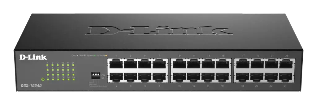 موزع شبكات جيجا 24 مدخل D-LINK 24-Port Gigabit Unmanaged Desktop/Rackmount Switch