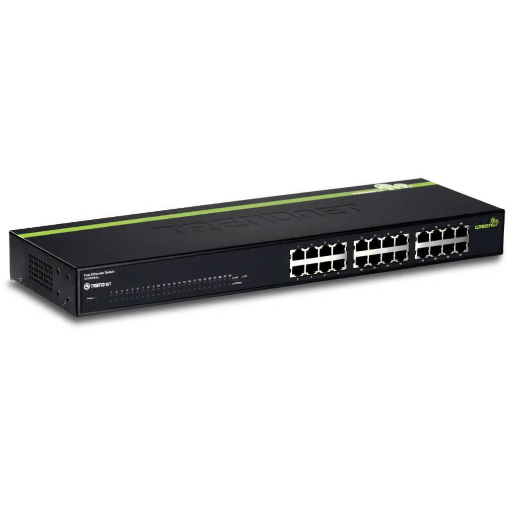 موزع شبكات جيجا 24 مدخل TRENDnet 24-Port 10/100Mbps GREENnet Switch