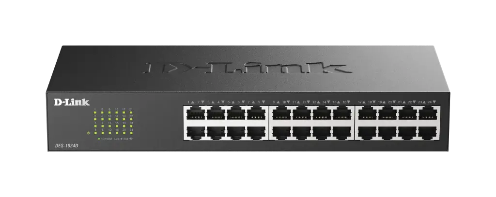 D-LINK 24-port 10/100Mbps Switch ( DES-1024D/E )  سويتش 24 مدخل