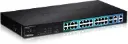 موزع شبكة 24 مدخل مع محول كهربه 24 TRENDnet 24-Port 10/100Mbps Web Smart PoE Switch with 4 Gigabit Ports and 2 Mini-GBIC Slots