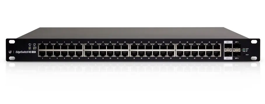 Ubiquiti Networks EdgeSwitch, 48-port,Gigabit  PoE+ Layer-2 and 3 switch 500W ES-48-500W ايدج سويتش