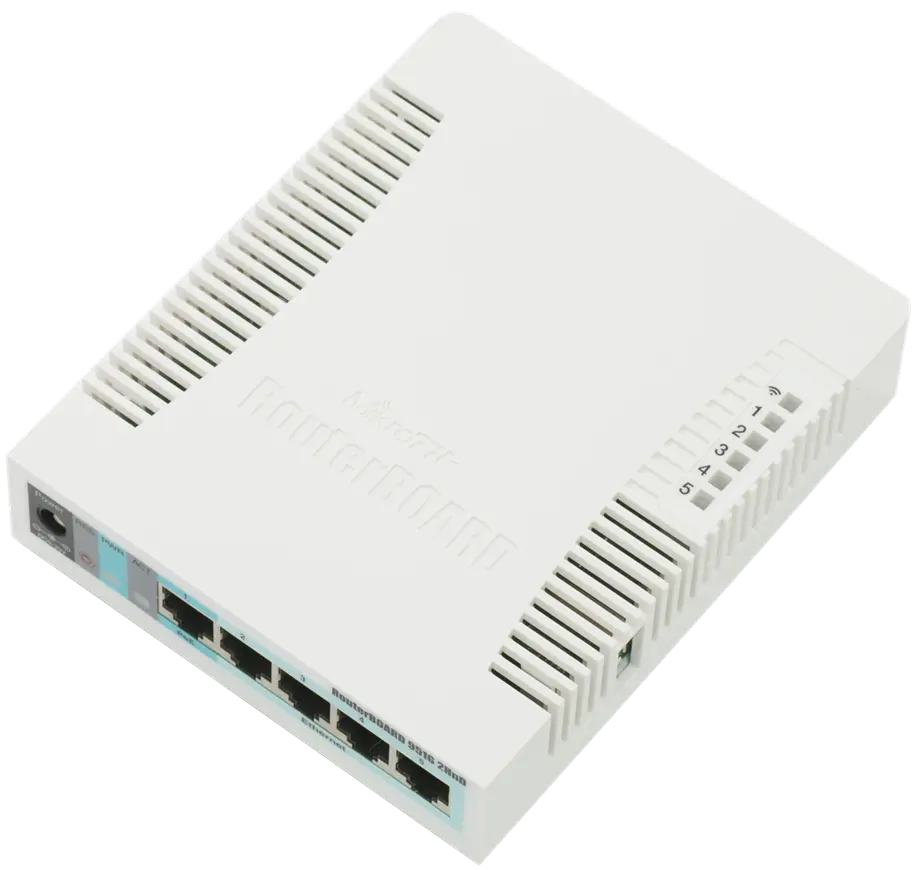 موزع شبكة 5 مداخل Mikrotik RB951G-2HND 5-Port Gigabit Wireless Access Point 