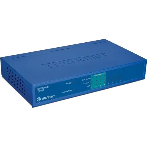 [TPE-s44] TRENDnet TPE-s44 8-Port 10/100Mbps POE Switch