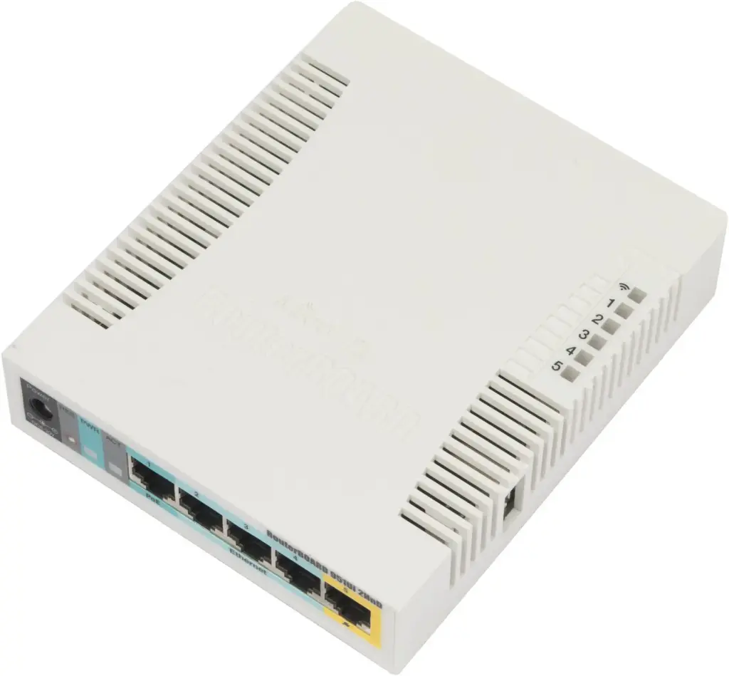موزع شبكة داخلي 5 مداخل MikroTik RB951Ui-2HnD 5-Port Wireless AP 1000mW