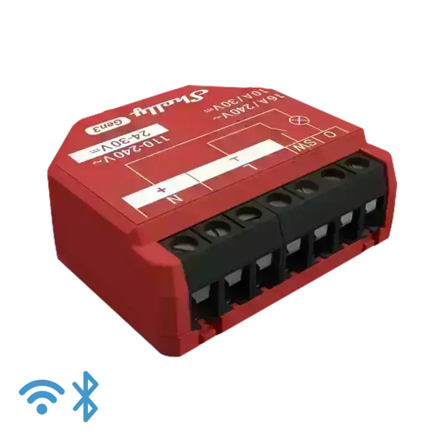 Shelly 1PM Gen3 Wi-Fi-operated smart switch with Power Metering 