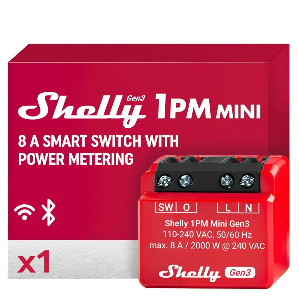 Shelly 1PM Mini Gen3 Wi-Fi-operated smart switch