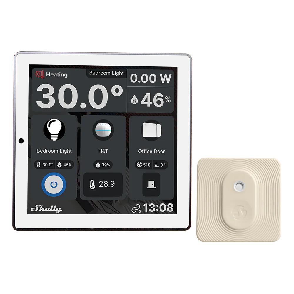 Shelly Wall Display A smart control panel - White+BLU H&T Ivory