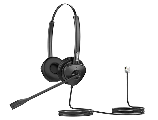Fanvil HT302 QD to RJ9 Dual Headset  (Binaural)