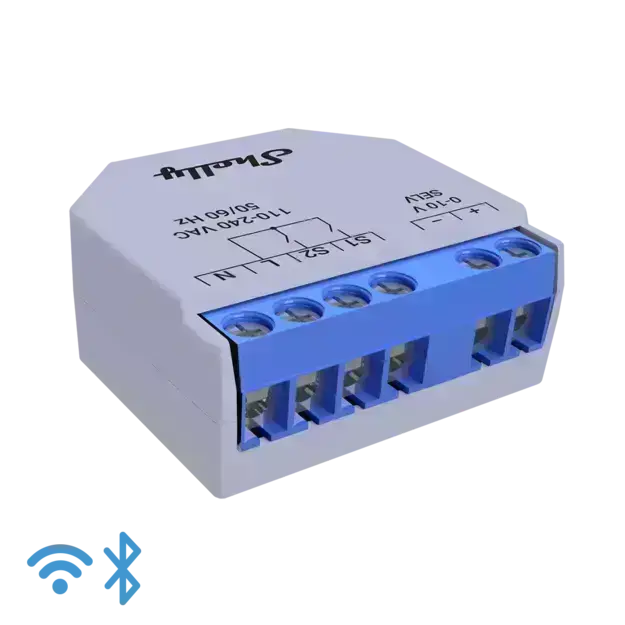 [FG3800235265703] Shelly Plus 0-10V WiFi & Bluetooth Smart Dimming Controller