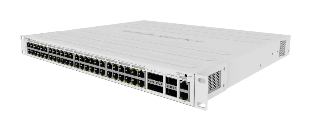 MikroTik CRS354-48P-4S+2Q+RM 750W PoE Switch