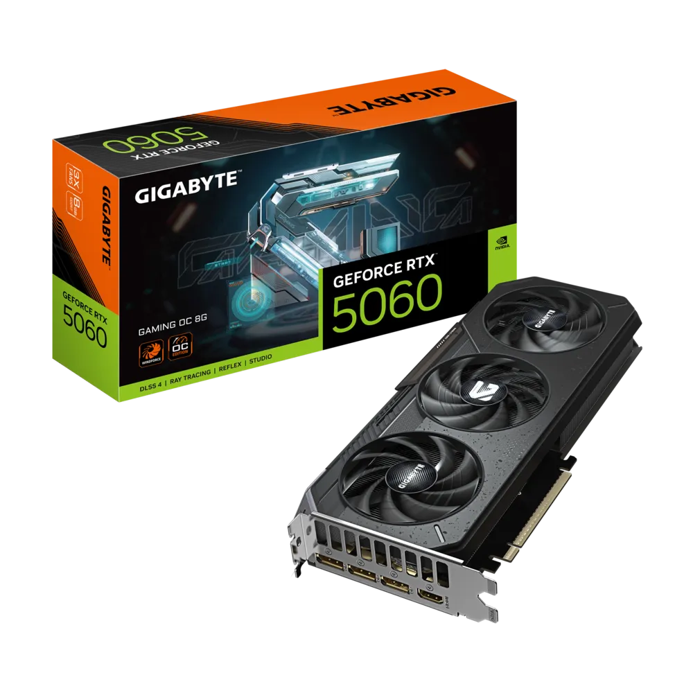 GIGABYTE GeForce RTX 5060 Gaming OC 8GB Graphics Card 