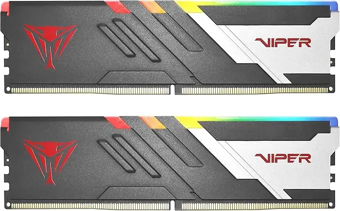 Patriot EP Viper Venom RGB DDR5 16GB (16GBx1) Memory - Black