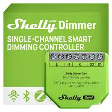 Shelly Gen4 Dimmer Switch - Wi-Fi Smart Dimmer.