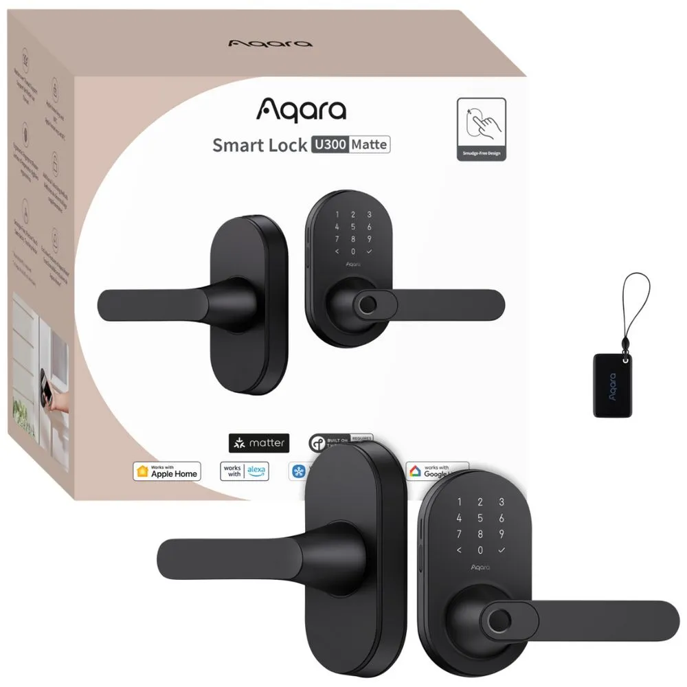 Aqara Smart Lock U300 Matte (Black) Matte version - DL-D02E-B