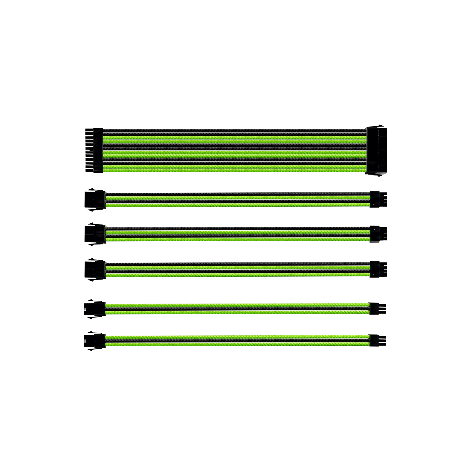 CoolerMaster Universal PSU Extension Cable Kit 30 cm - Green / Black